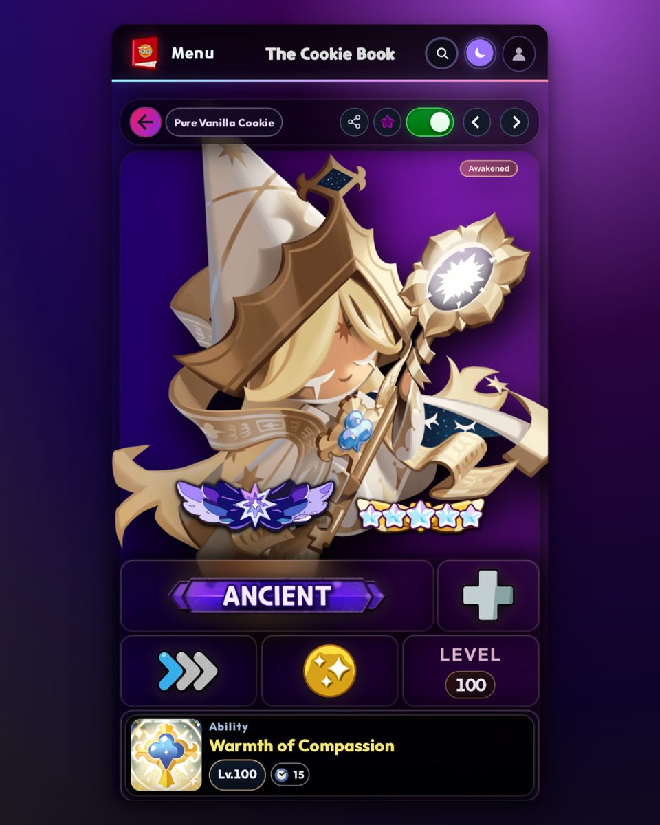 The_Cookie_Book's tweet photo. 📊 Who's SS tier right now?

Our September tier list: Ananas Dragon, Nether Queen and Pure Vanilla (Compassionate) lead the pack.

Agree? Drop your top pick 👇
https://t.co/Xe9vpsxHGo

#CookieRunKingdom #CRK https://t.co/0VfegxgwsO