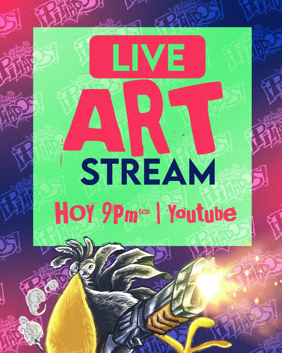 Fumanchu_Ec's tweet photo. PILAS PITIADOS!!
HOY 9 PM EN VIVO POR YOTUBE
https://t.co/owazKOUIhh
#BatteryGames #DevStream #IndieGame #GameDev #Ecuador #BatteryGames #LiveArt #ArtStream #ElCuervitoFumanchú https://t.co/Ex4LRXXSKH