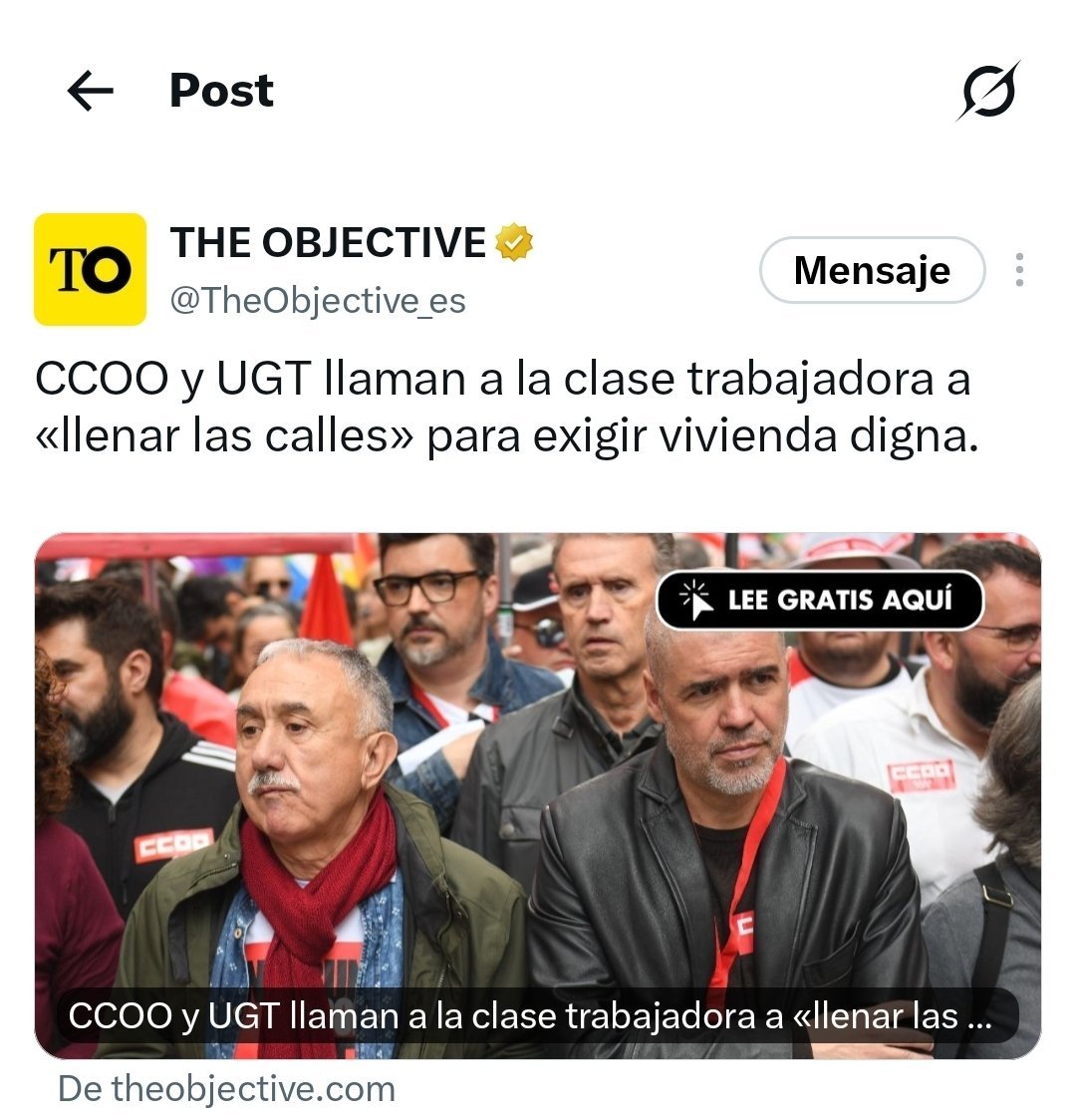 joseramirezdel2's tweet photo. Hay que tener una cara de diamante con remaches de titanio para decir que la gente se manifieste por la vivienda el mismo día en que se denuncia que cargos de UGT se han quedado con una promoción de VPO 

🤦🤦🤦 https://t.co/U3ulthAaKP