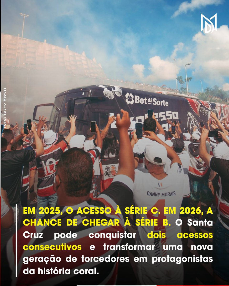 nacoesdoarruda's tweet photo. Em 2025, o Santa conquistou o acesso à Série C. Agora, em 2026, está a um empate de subir, desta vez para a Série B. Parte do elenco que participou daquela campanha está novamente perto de fazer história. Dois acessos em dois anos: você imaginava isso quando a temporada começou? https://t.co/TG7anUMKgV