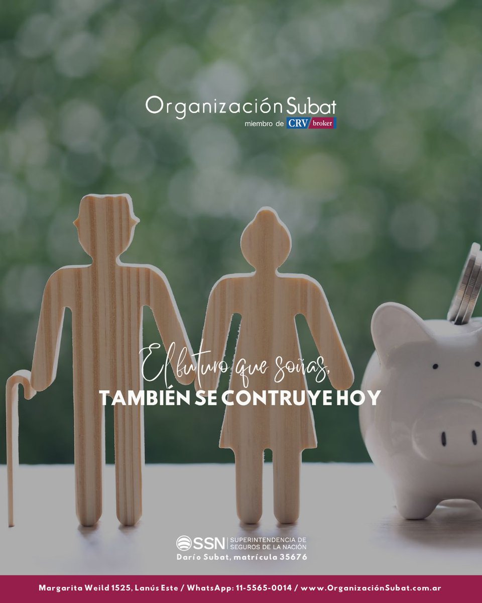 orgsubat's tweet photo. Tu futuro no se improvisa, se planifica. ✨
Con un Seguro de Retiro, empezás hoy a construir la tranquilidad que querés para mañana.

📍 Margarita Weild 1525 | Lanús Este
📲 Conectá con nosotros vía #WhatsApp al 11-5565-0014
🌐 https://t.co/OblBuuwRw7

#seguros  #seguroderetiro https://t.co/6F7OhYTx5z