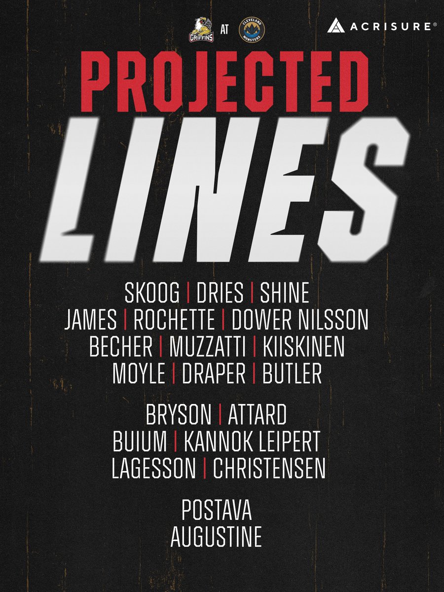griffinshockey's tweet photo. Games Lines ⭐️

@Acrisure | #GoGRG https://t.co/NioMe25HCZ