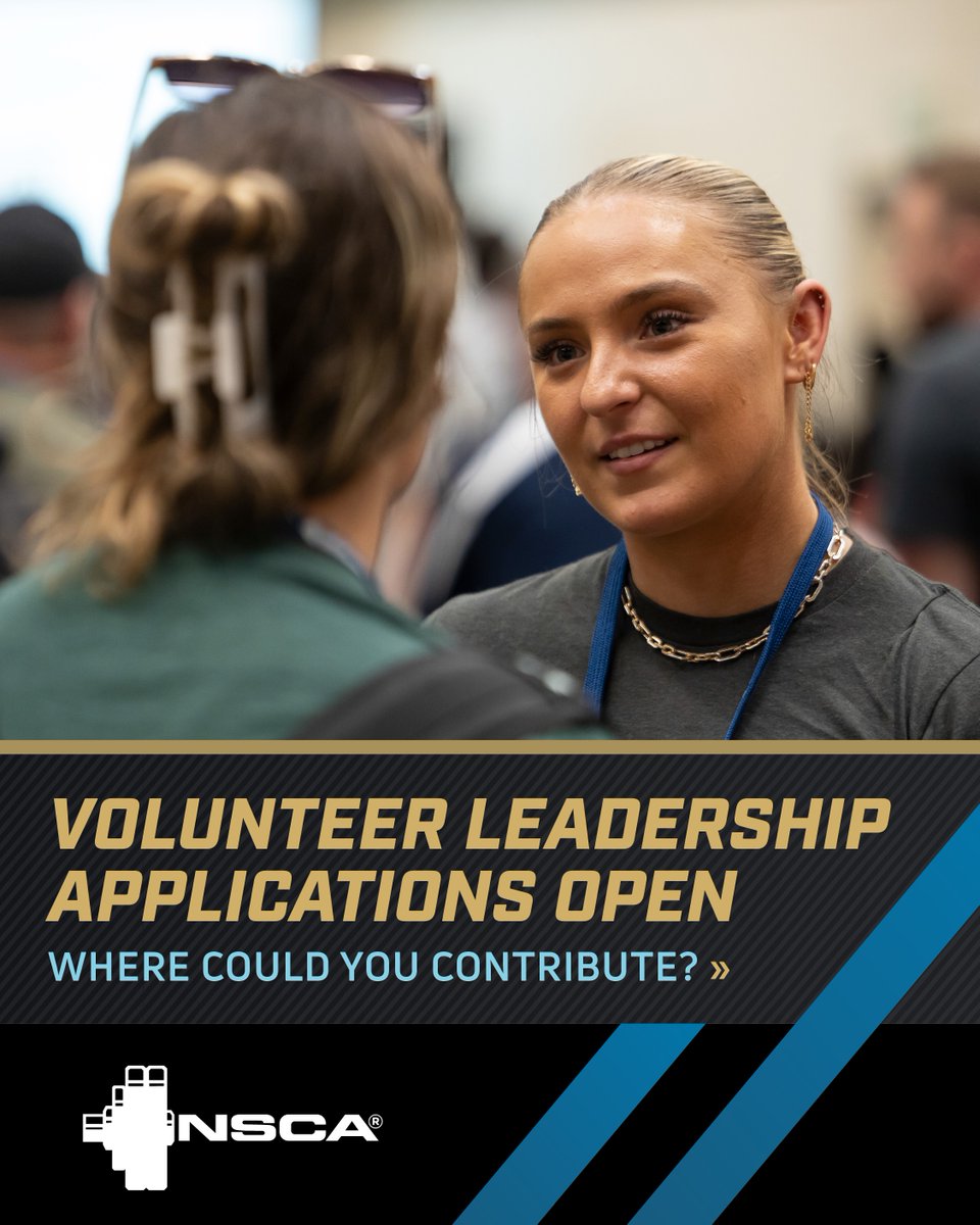 NSCA's tweet photo. You have ideas for this field. Where could you put them to use?

🙋 NSCA Members, explore open volunteer leadership positions.

🤝 Give back to the field you love alongside peers who share your commitment.

FIND YOUR NSCA ROLE » https://t.co/pV7RSx4ogO

#NSCAstrong #VolunteerNSCA https://t.co/jTagmxcUyw