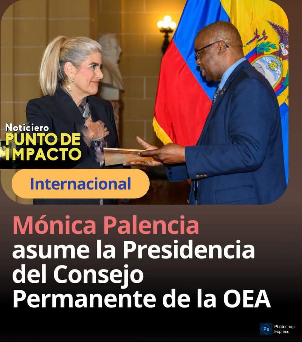 manantialnoti's tweet photo. #MÓNICA PALENCIA ASUME LA PRESIDENCIA DEL CONSEJO PERMANENTE DE LA OEA.

La embajadora de Ecuador ante la OEA, Mónica Palencia, asumió la Presidencia del Consejo Permanente del organismo durante una ceremonia en Washington. 🇺🇸 https://t.co/Dze1sZ6mMa
