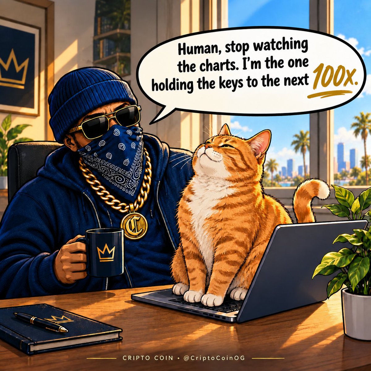 BenBronze07's tweet photo. 🐱 Stop chasing every candle. Start watching the bigger picture.

  And when the cat takes over the keyboard, maybe it's time to pay attention. 😂

CRIPTO COIN — One community. One chain. The blockchain. 💙

#CriptoCoin #CryptoCommunity #Web3 https://t.co/K4t4yZoqZo