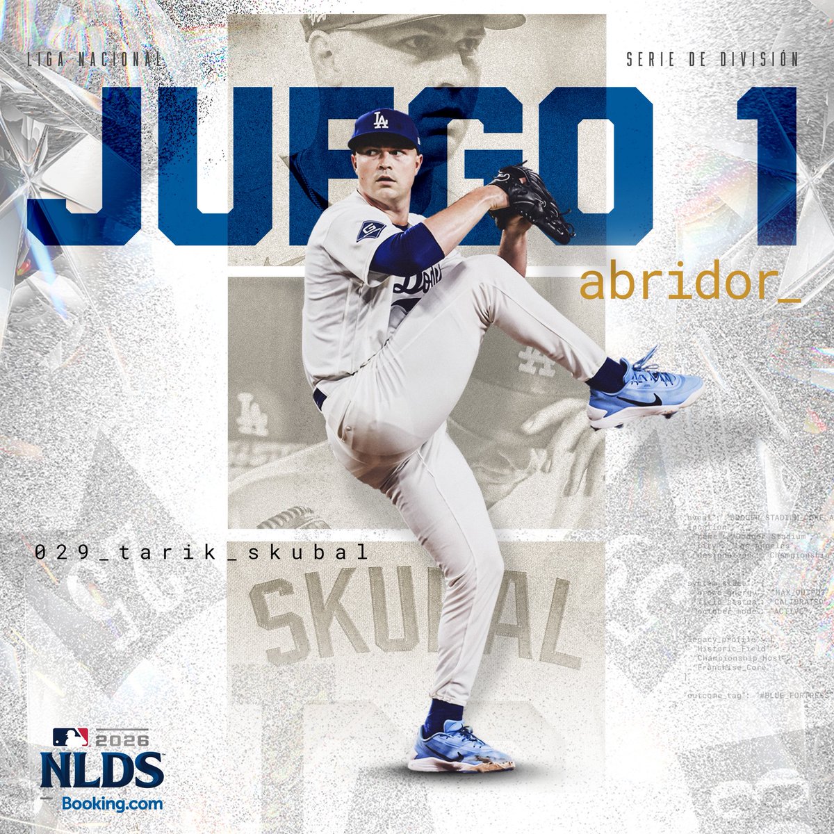 LosDodgers's tweet photo. El abridor del Juego 1 de la Serie de División, Tarik Skubal. https://t.co/LavxnGWP2O