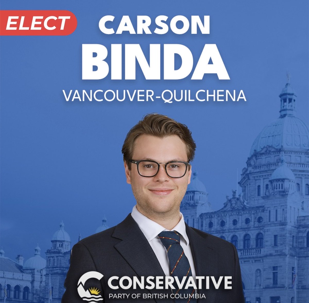BindaCarson's tweet photo. It’s official! Elections BC has approved my candidacy in Vancouver-Quilchena.

I’ve spent years exposing government waste and fighting for taxpayers. Now I’m taking that fight to Victoria.

We have a team hitting the ground running. 

See you at the doors. 

Let’s get to work. https://t.co/Wa4PY1OlEv