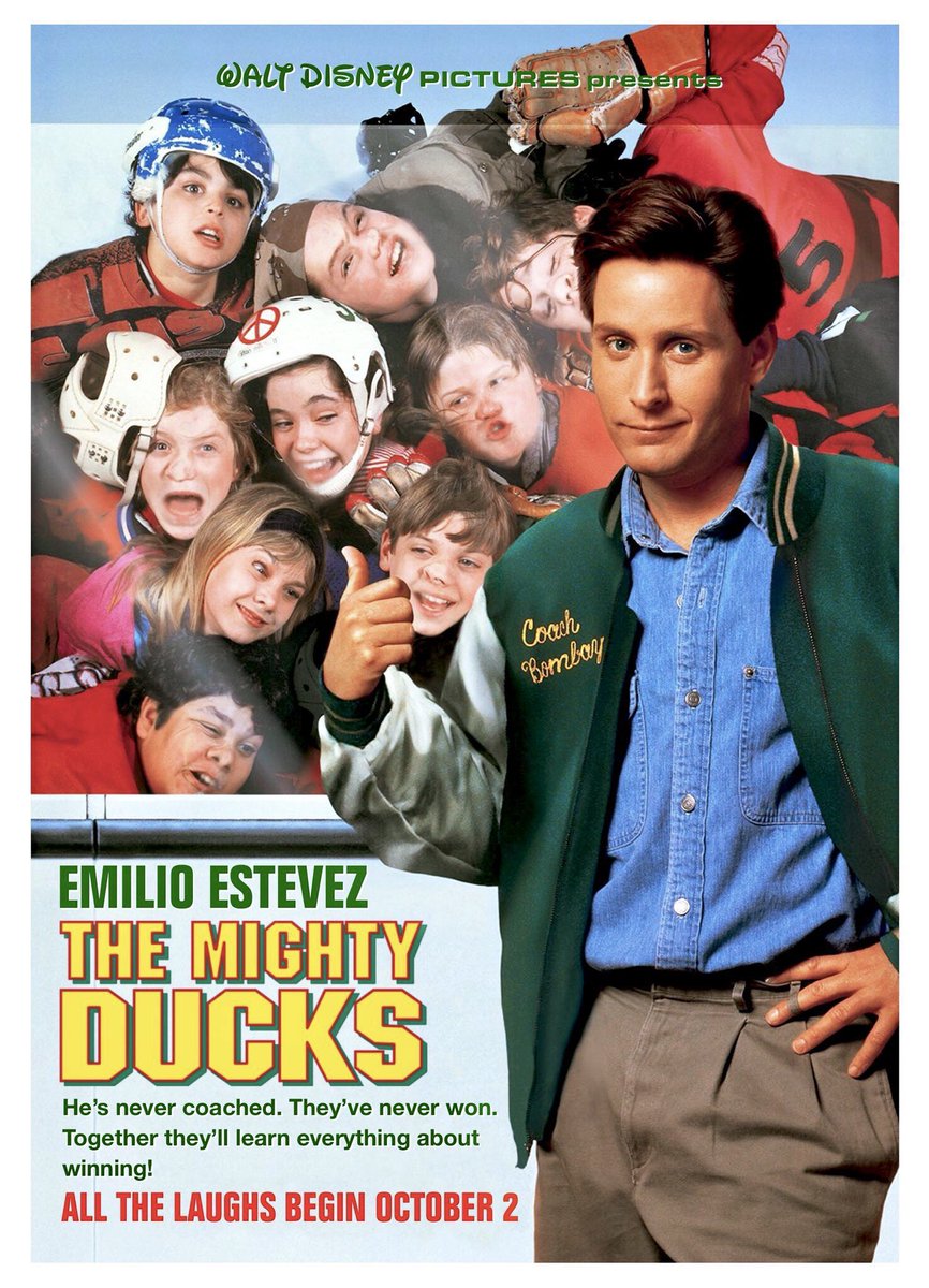 FilmNewsNos's tweet photo. 🎬MOVIE HISTORY: 34 years ago today, October 2, 1992, the movie ‘The Mighty Ducks’ opened in theaters!
#EmilioEstevez #JossAckland #LaneSmith #JosefSommer #JoshuaJackson #EldenHenson #ShaunWeiss #BrandonAdams @AARONSCHWARTZ11 @JussieSmollett #MargueriteMoreau #DannyTamberelli https://t.co/mrLfaJvrgV