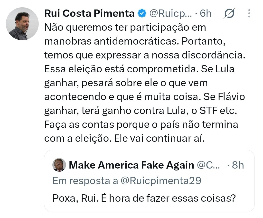kimpaim's tweet photo. Ruizão declara voto anti-Lula e diz que a eleição foi comprometida pra ajudar Lula. https://t.co/VRrzhPy06J