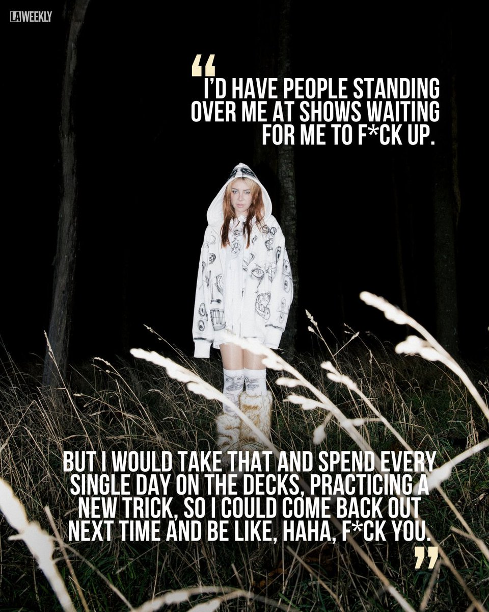LAWeekly's tweet photo. For Alison Wonderland, slowing down has never really been part of the plan. The Australian-born, Los Angeles-based producer and DJ has spent more than a decade building a career in dance music, while raising two kids, touring globally and running her own label, FMU Records.

Now, she’s entering a new chapter: releasing music entirely independently and reclaiming ownership of her creativity.

“I’ve never been able to own my own music,” she says. “It would be really nice to have ownership of my creativity again.”

That independence comes with pressure, but Alison Wonderland says she knows what she wants, and what she doesn’t. After years of fighting to be taken seriously, she’s still driven by the same restless instinct that has pushed her career forward.

“I’m sick of trying to prove myself. That’s probably my biggest insecurity.”

https://t.co/aXjbllmAK1