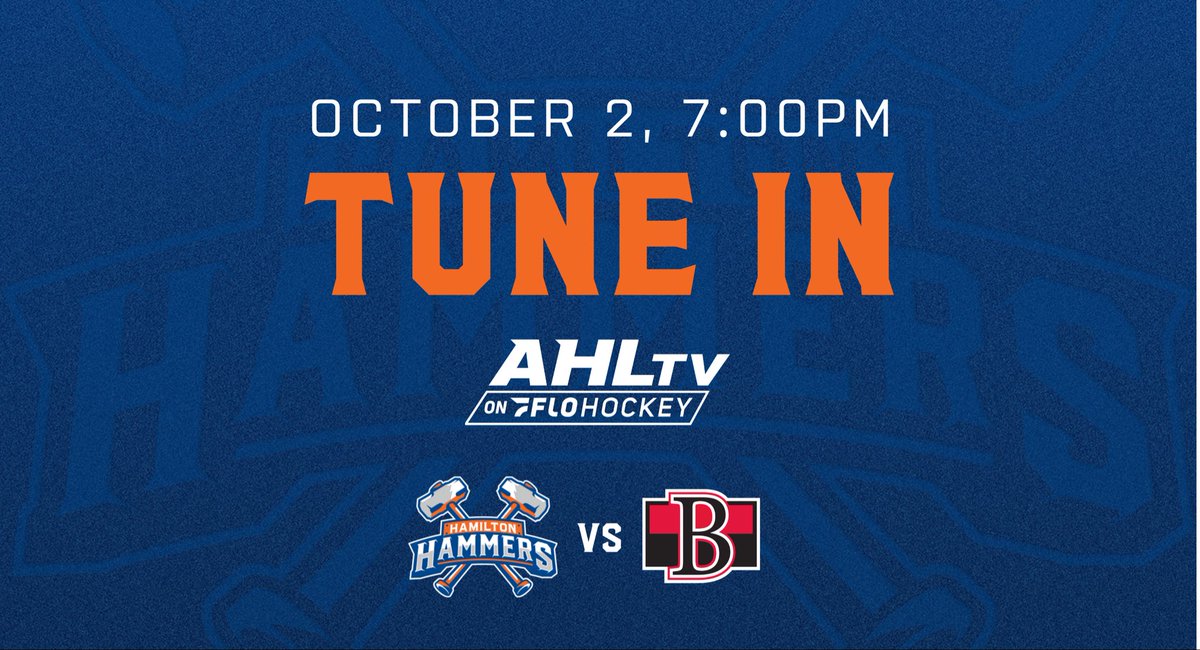 hammersahl's tweet photo. Don’t miss your Hammers FIRST regular season game! 

Watch now on https://t.co/Rv19MF3v3I https://t.co/qM559X99Nv