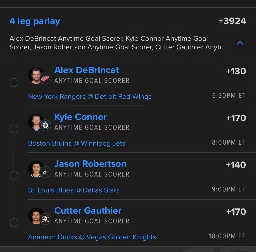 bloomiespicks's tweet photo. 4/4 NHL — let’s get ’em familyyy 🏒💰

Need Daily win? Link In My Bio to Join

Alex DeBrincat
Kyle Connor
Jason Robertson
Cutter Gauthier

#GamblingX #NFL #WCBB ⛹️| #NBA 🏀| #CBB🔥 #Prizepicks 🔐| #PROPS | #POTD 📋| #NHL 🏒| #picks #CSGO 🔫|#WAKEANDCASH #WNBA 🏀| #mlb @Playbook https://t.co/HLrYYx5ihF
