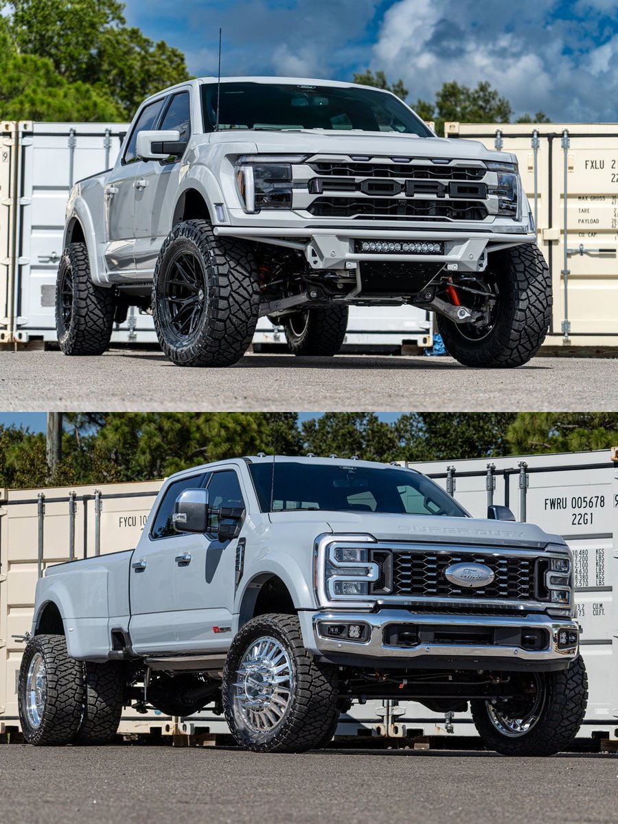 duPontREGISTRY's tweet photo. Built different. Built for you.
Two custom builds from 707 Performance at Sarasota Ford.
This 2026 Ford F-150 Raptor and 2026 Ford F-450 are offered by @Sarasota_Ford and available now on the duPont Marketplace.
#CustomTrucks #LiftedTrucks #FordRaptor #FordF450 #DieselTrucks https://t.co/wzEpTtuTzX
