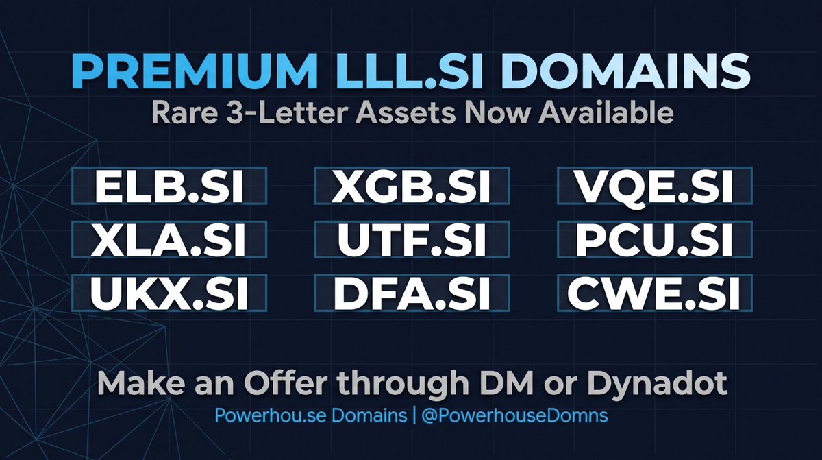 PowerhouseDomns's tweet photo. Make an offer through DM or Dynadot
https://t.co/Ovh7EjOenT
https://t.co/s1CEryiVlJ
https://t.co/FPHHydpQoI
https://t.co/3sDIg8ajSL
https://t.co/h2GqVSkwqW
https://t.co/74yLxPoxIM
https://t.co/ifyW7gpj0j
https://t.co/hJl7t8HRz3
https://t.co/eUaSThiauD https://t.co/yzPjqCu8es