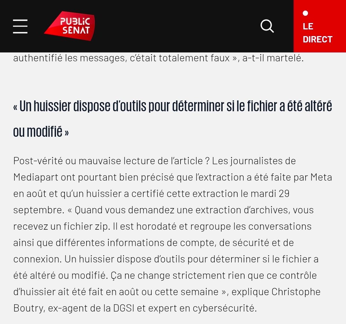 pierromorel's tweet photo. 🚨 Grosse question sur le constat d’huissier de Mediapart sur Bardella 🤔

Export Meta demandé le 16 août. 
Constat fait le 29 septembre, 44 jours après.

Or un export Meta n’est téléchargeable que 4 jours avant expiration.

L’huissier a donc constaté quel fichier exactement ? https://t.co/B8om2u9xa4