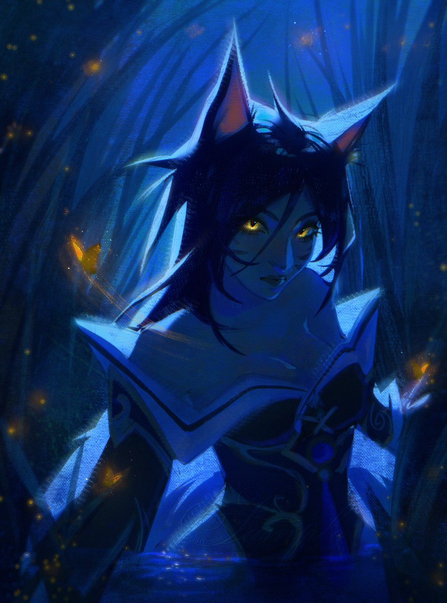 lehtasun's tweet photo. jungle ahri 
#LeagueOfLegends #lolfanart https://t.co/NPAgMv9dZ9