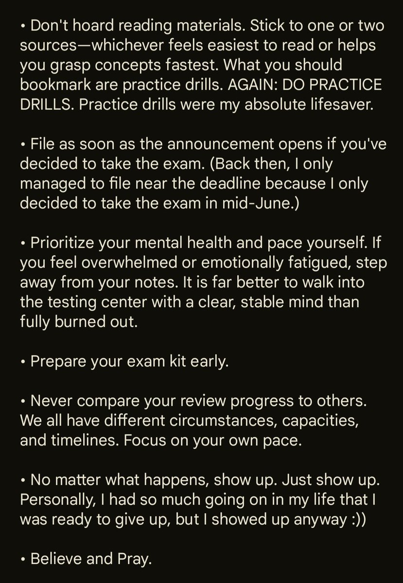_rieontop's tweet photo. Hi, #rpmtwt #pmle2027 #studytwt
#psychtwt #rpm2027 :) 

I passed our licensure exam as a working, self-review candidate. I also have a mood disorder, so studying was a genuine struggle for me... SO HERE ARE MY TIPS: https://t.co/0qvkeFacwr