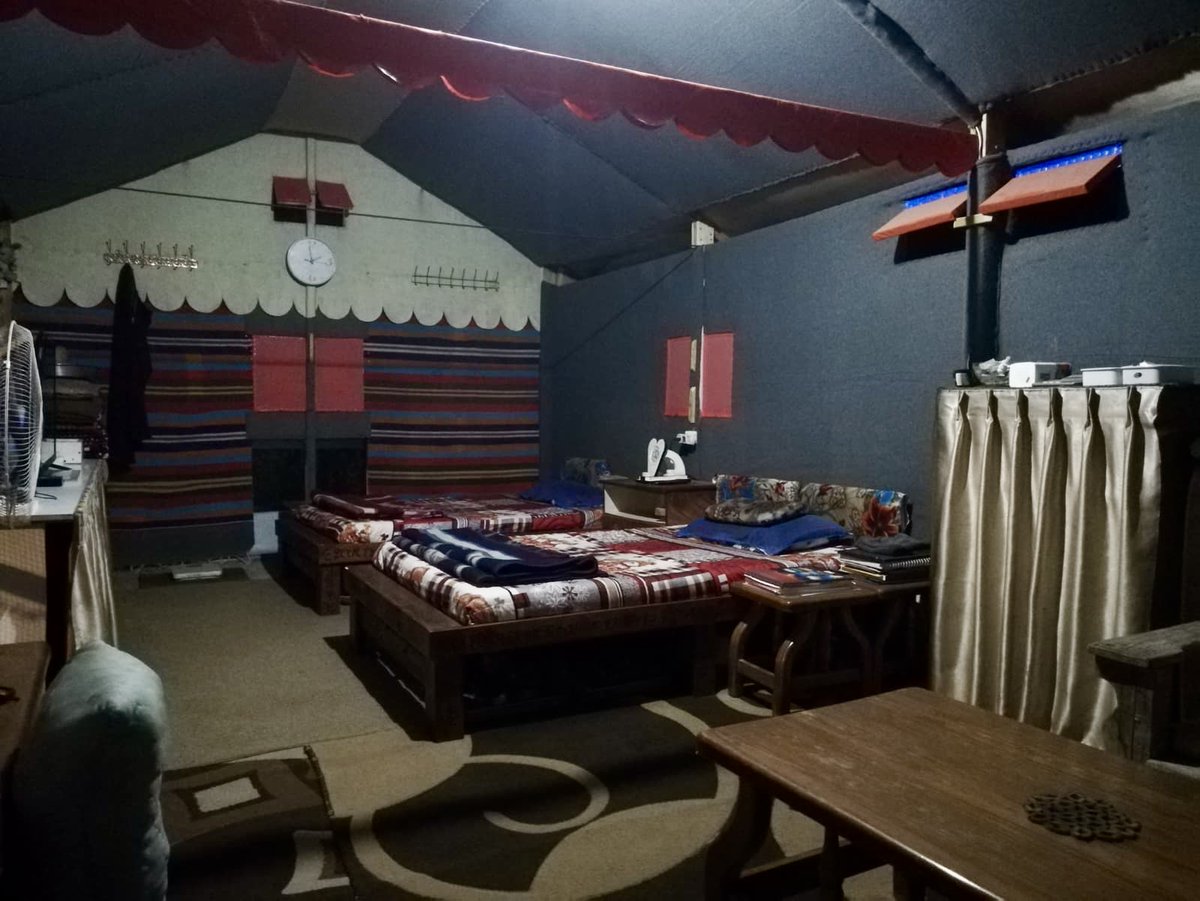 AbubakerAbedW's tweet photo. A man from Gaza shared with me how he has transformed his tent into a simple house. 

The resilience, creativity, and love of life are out of this world. https://t.co/kgfddMgoSd