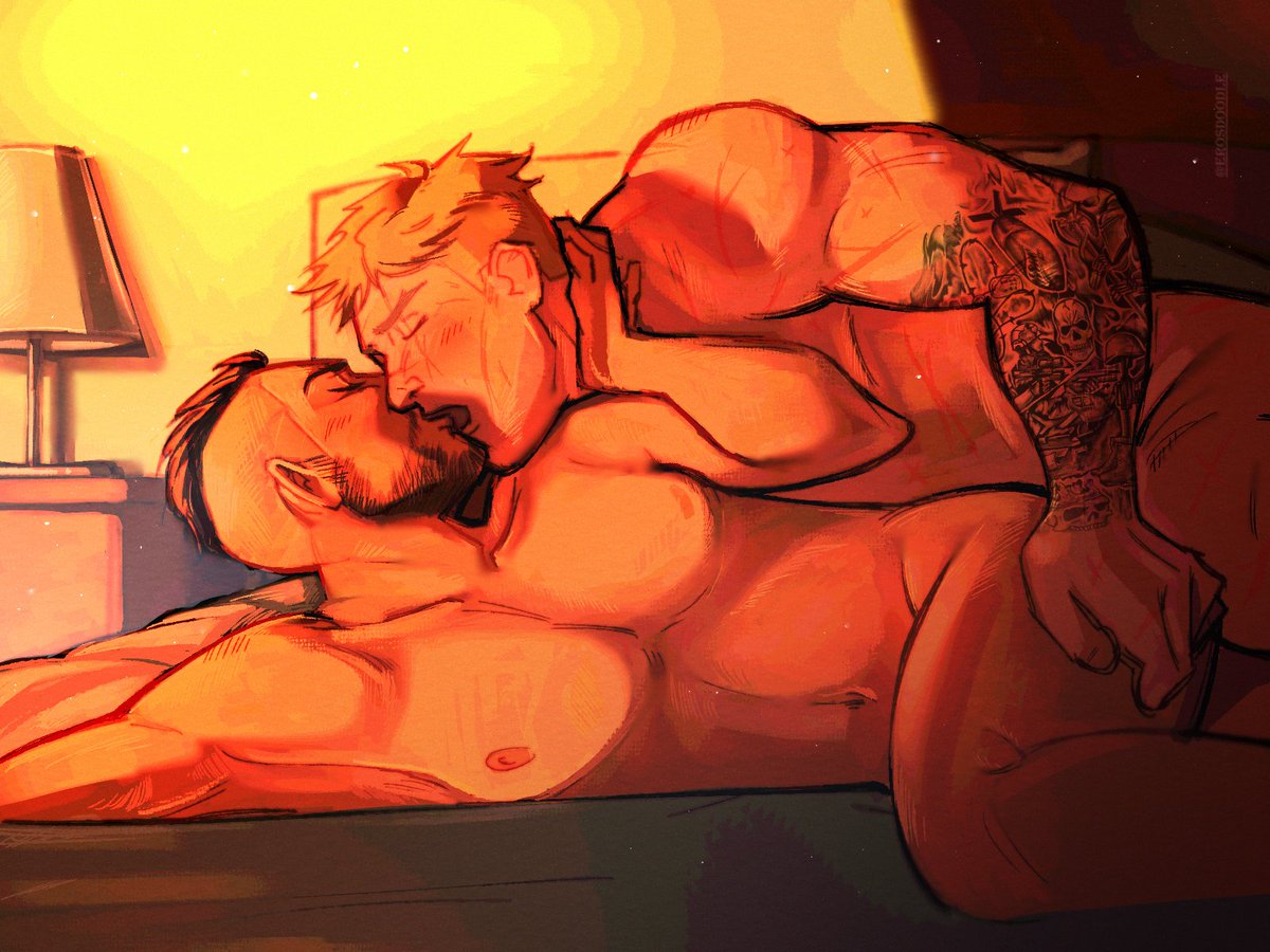 thraximunder9's tweet photo. Thank you @baklavasudarajako on Tumblr for this lovely Ghoap comm. It's so tender and sexy 😉 #ghoap #ghostsoap https://t.co/H7VUe4gRAp