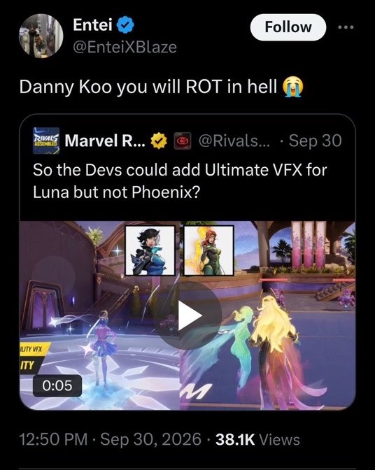 silentteknique's tweet photo. Not my screenshot but when you post stuff like this how could you expect people to not want to remove you from their partner program? You said you never tweeted about Danny that’s clearly a lie. And this isn’t even just about Danny. You think the devs like you singling out one of https://t.co/RT4yubsJ63