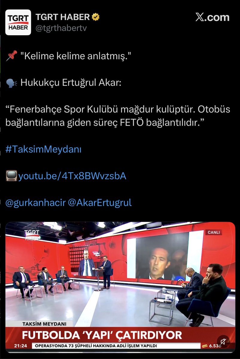luganoburak's tweet photo. Hukukçu Ertuğrul Akar'ın şahane konuşmasını paylaşan TGRT, paylaştığı video'yu SİLDİ! 

Neden sildiniz lan @tgrthabertv ⁉️ https://t.co/rdEBWLWdwJ