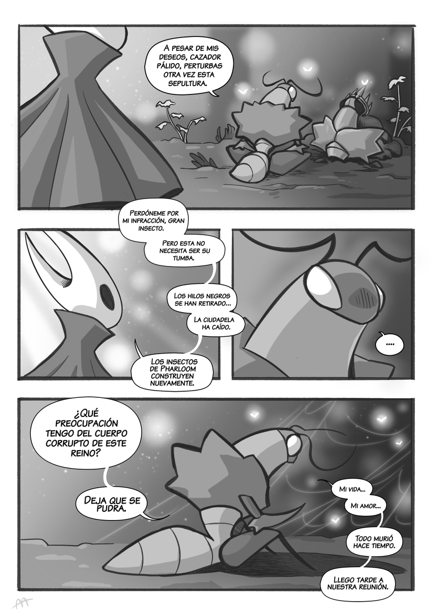 er_ghost_in's tweet photo. Enlacemos Nuestros Ecos y Seamos Completos [Cómic Traducido]
Un Fancomic de Hollow Knight por @firefly_summers  
Capítulo 1: Debes reunir a tu grupo antes de emprender la aventura.

#HollowKnight #Silksong #Translation https://t.co/bnXiAP8Z5h