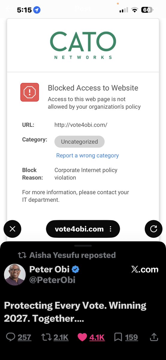 kenbuisi's tweet photo. @PeterObi @AishaYesufu Is not allowing me to register https://t.co/XkK72VYAy8
