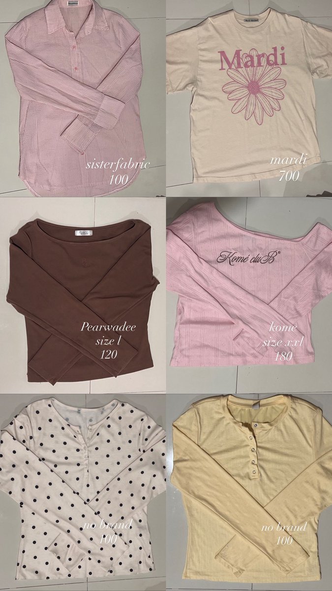 vibexiwn's tweet photo. ส่งต่อเสื้อผ้าค่า 💌
( sisterfabric , mardi , bico , kome , jarinya , hers , pear.wd ) สาวอวบใส่ได้
เพิ่มเติม dm ( ค่าส่ง 40 งับ 🪽)

#ส่งต่อเสื้อผ้า #ส่งต่อเสื้อผ้ามือสอง #ส่งต่อstylist
#ส่งต่อcintage #ส่งต่อsisterfabric #ส่งต่อ #ส่งต่อkome #ส่งต่อmardi #ส่งต่อกางเกง https://t.co/CgnjQtSjPp