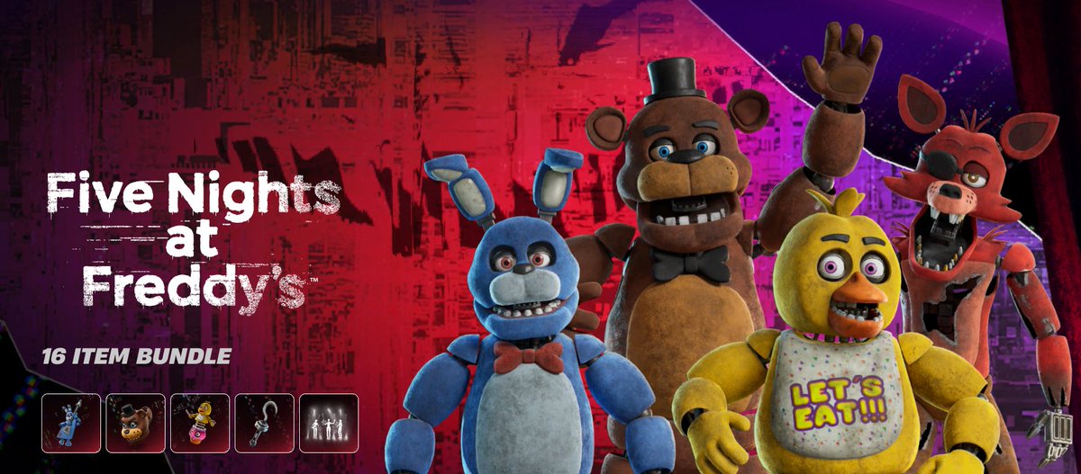 mooncake_p's tweet photo. Are you ready for Freddy? JOIN US FOR FNAF X FORTNITE!!! WHERE WE'LL BE GIVING AWAY SOME BATTLEPASSES!!

AND

I'M GIVING AWAY ONE FREDDY FAZBUNDLE FOR FREE!!!!!! SO GET IN HERE AND YOU MAY WIN A BUNDLE!

Fazbundle Funded by: @TooManyShadowss <3

LIVE NOW!!
https://t.co/zR7jdfy3cz https://t.co/B3Tr5y6mkd