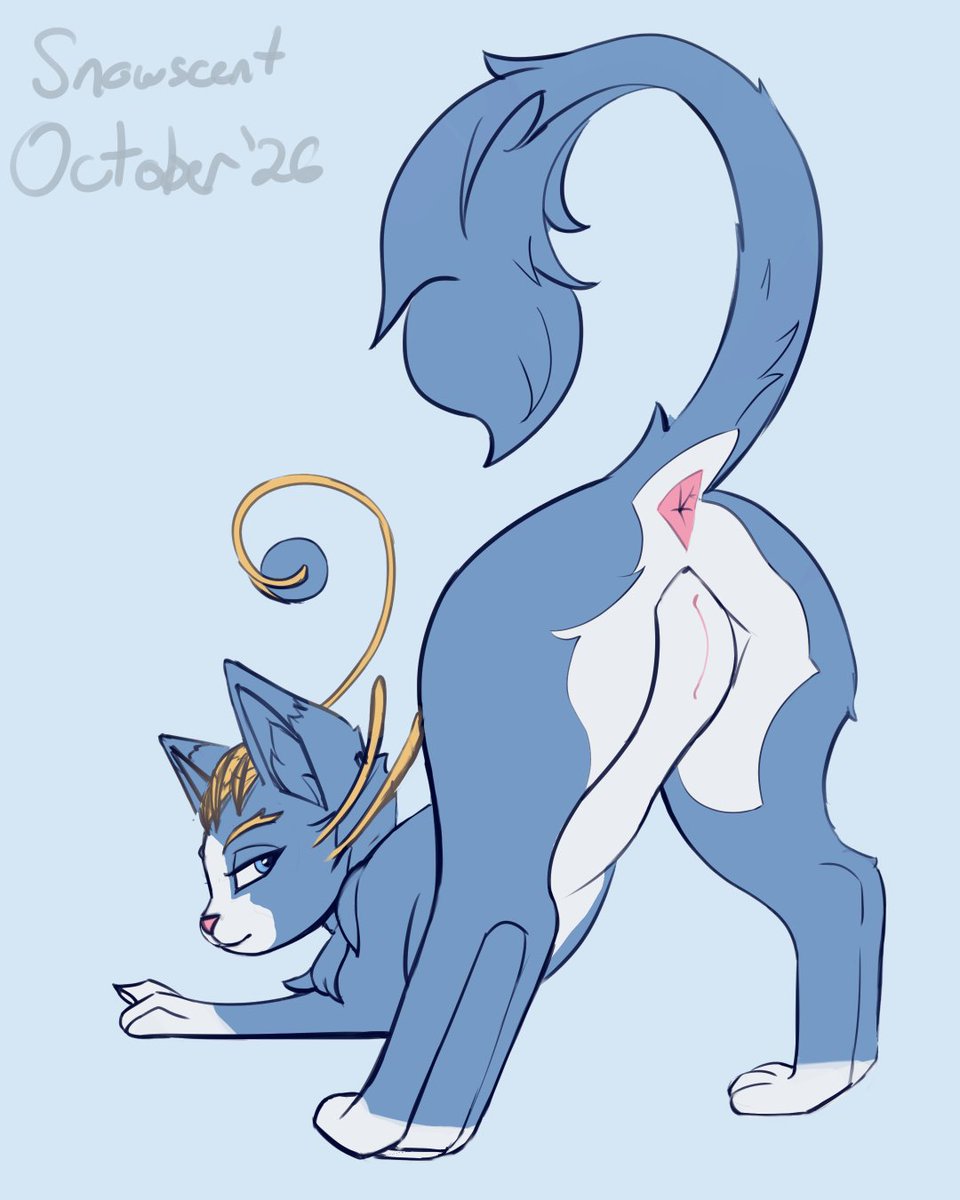SnowscentArt's tweet photo. Everyday new explicit drawing through October,  #drawtober DAY 2 ~Had time for some flat colors :)

#Yuumitober #Yuumi #Leaguehentai #inktober2026 #furry #furryart #yordle #yuumiporn #noai #2d https://t.co/0Honn7OV2D