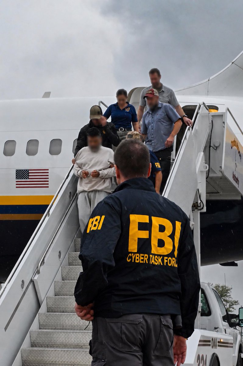 FBI's tweet photo. 🚨ANOTHER TEN MOST WANTED FUGITIVE CAPTURED🚨

Anibal Alexander Canelon Aguirre is the 10th Ten Most Wanted fugitive captured by this FBI since January 2025. He is the first ever Cyber fugitive on FBI’s Ten Most Wanted Fugitives list. Now he’s back in the United States to face justice.

These criminals can run, but they cannot hide from this FBI.