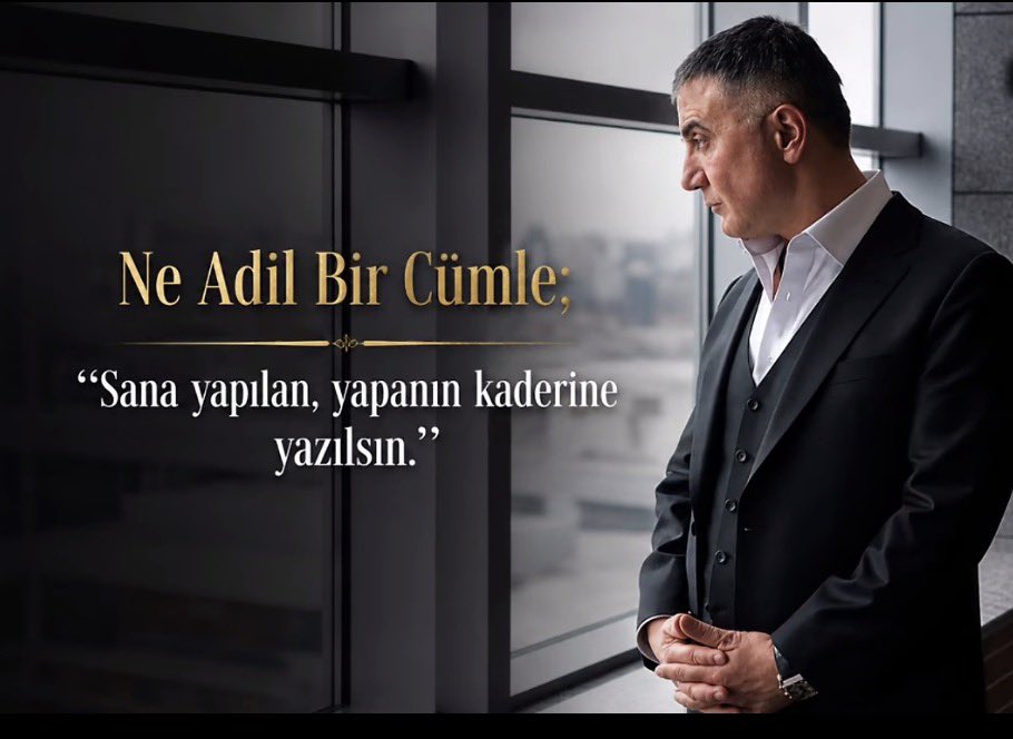 kdktyson's tweet photo. Ne adil bir cümle …
“sana yapılan , yapanın kaderine yazılsın “
Reis Sedat Peker https://t.co/bCeWXEhwdj