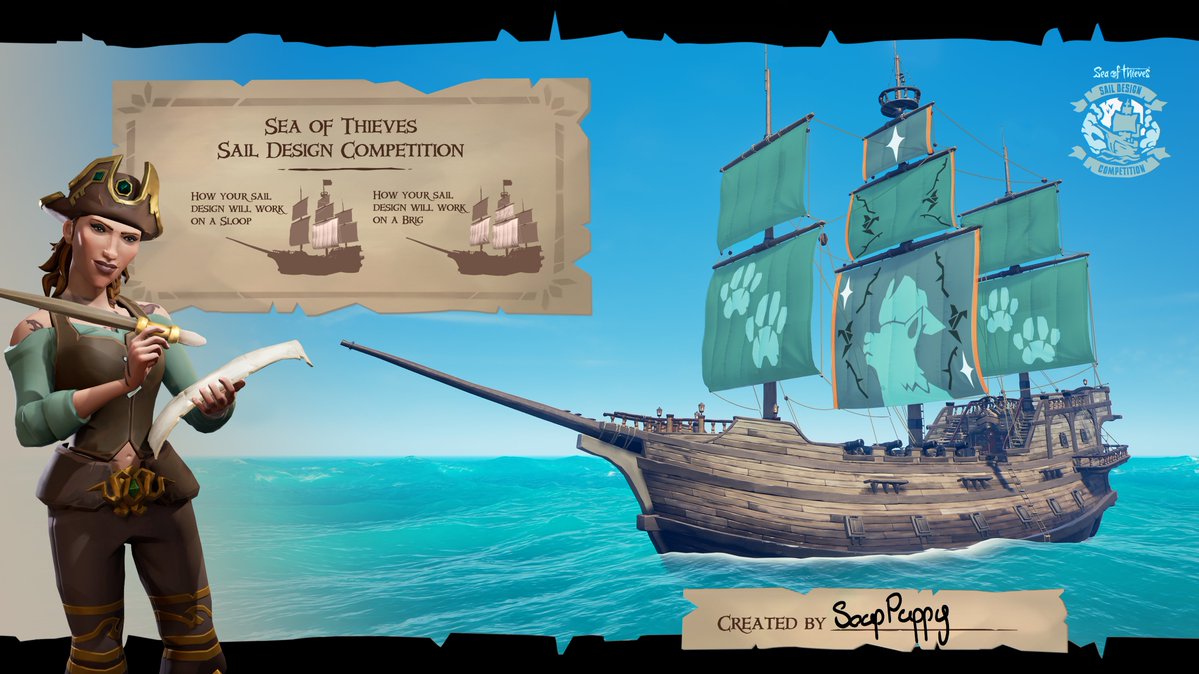 SoupOuppy's tweet photo. @SeaOfThieves #SoTSailDesignComp
Maybe I'll make a second one https://t.co/g8QzAhTnFT