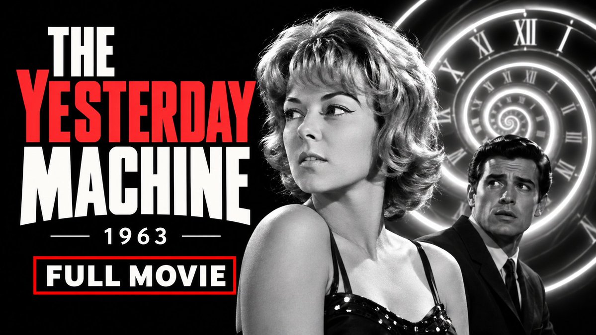 _weightloss284's tweet photo. Watching "The Yesterday Machine" (1963), a bizarre vintage sci-fi tale of time travel, mad science, and Nazi intrigue.
Watch it here: https://t.co/RhSJzpYvDA
#TheYesterdayMachine #ClassicSciFi #PublicDomain #VintageMovies #SciFiMovies #RetroCinema #FullMovie #BMovies This presentation also includes classic cartoon and trailer extras for a full retro movie-night feel. 🍿🍬🥤