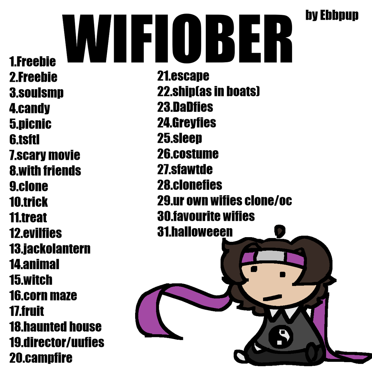 Ebbpup's tweet photo. Wifiober for those who dont care for ships. tag is #wifiober or just quote this post thats what im gonna do u dont gotta do them in order u dont gotta do them each day do them all at once thats probably what im going to do. https://t.co/CzJ4eTL9JP