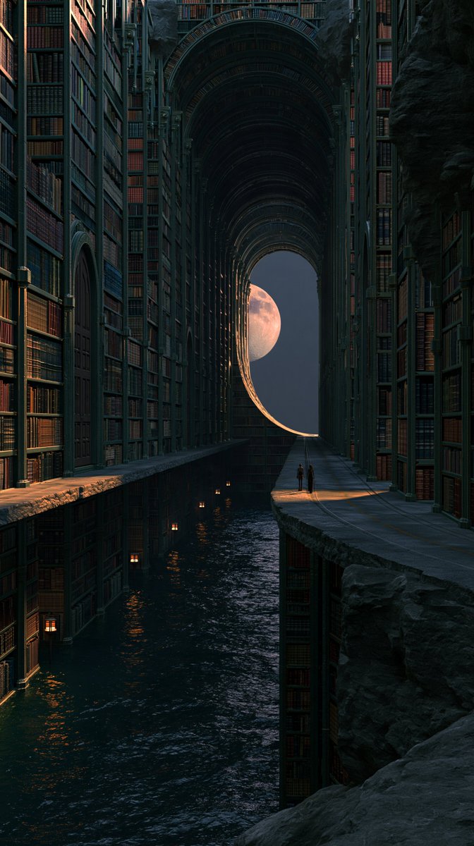 OrbitBanner's tweet photo. The shelves outlasted the city. https://t.co/UHjosm89JO