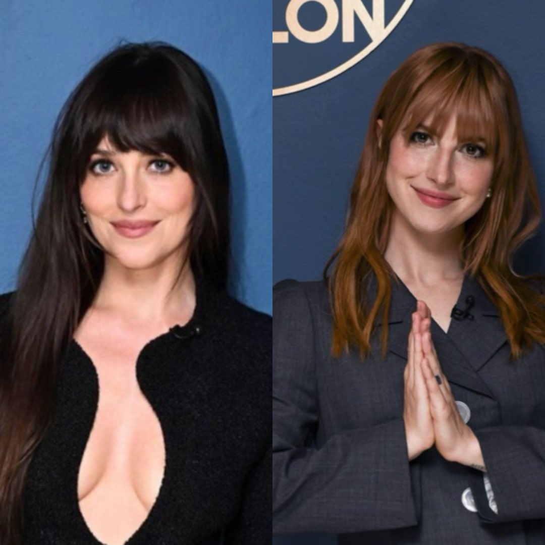 inlovewsv's tweet photo. I’m surprised no one has noticed the resemblance between Dakota Johnson and Harley Williams. 🤯🤯🤯 https://t.co/ic8CXe7DeV