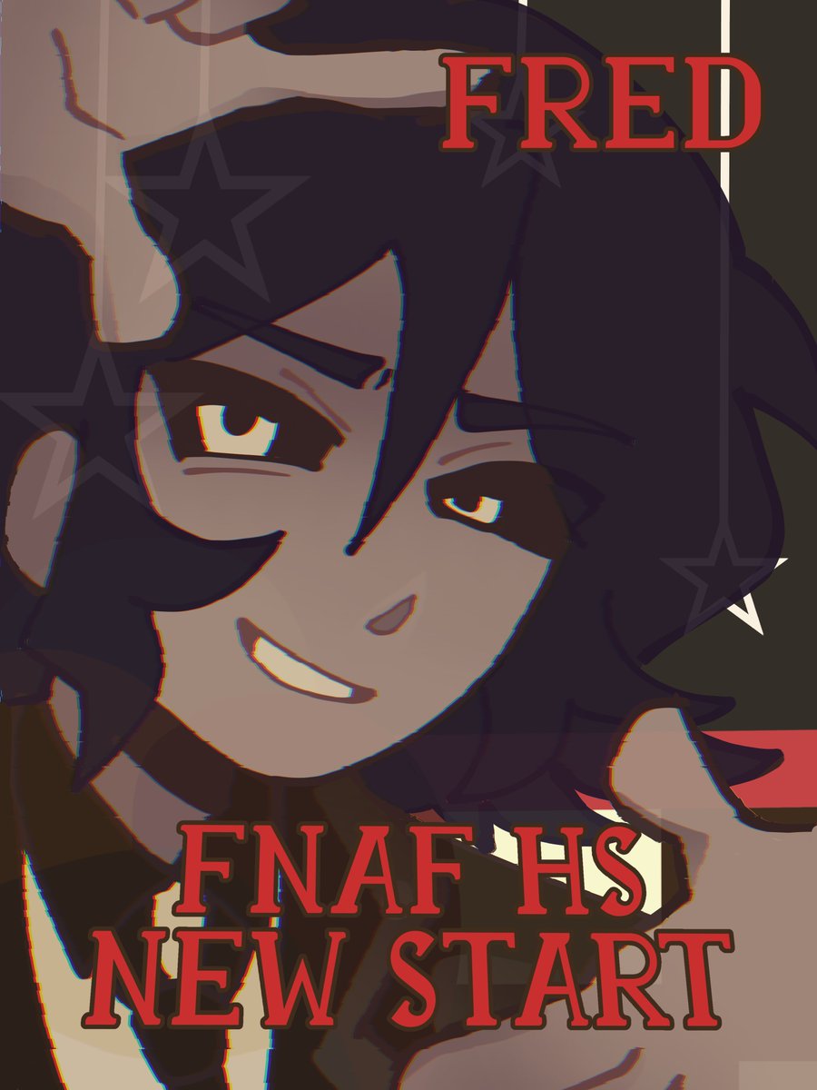psiquefragmento's tweet photo. Más poster del AU de #fnafhs #newstart 
#fhs https://t.co/8A94sERjxM
