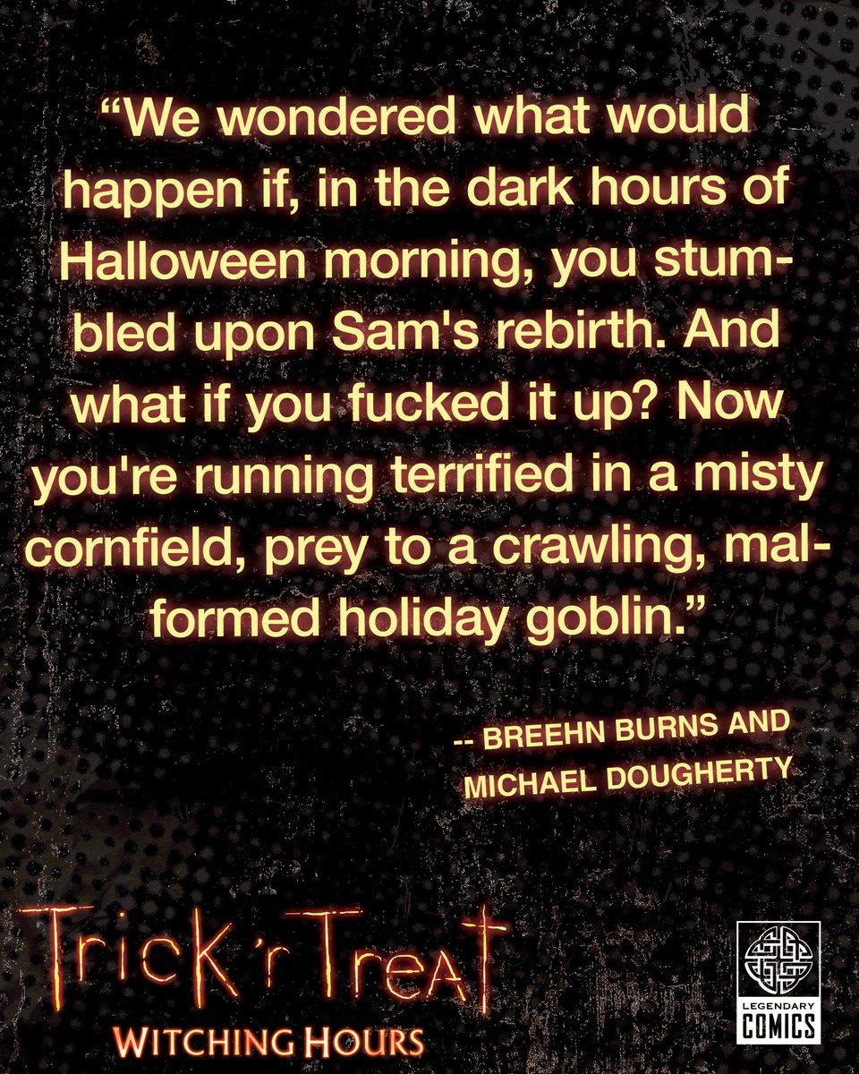 LegendaryComics's tweet photo. Check out the first 3 pages of Halloween Country by @breehn and @Mike_Dougherty! Then see what Breehn and Michael had to say about what you can expect. Preorder your copy of Trick ‘r Treat: Witching Hours now, wherever books are sold! On sale 10/13.
https://t.co/sjltyRz1LM https://t.co/irArHd9oQ3