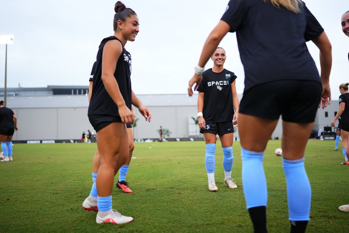 UCF_WSoccer's tweet photo. The 'Nauts are prepping for takeoff ahead of tonight's Space Game 🚀 https://t.co/0Un7flYf8u
