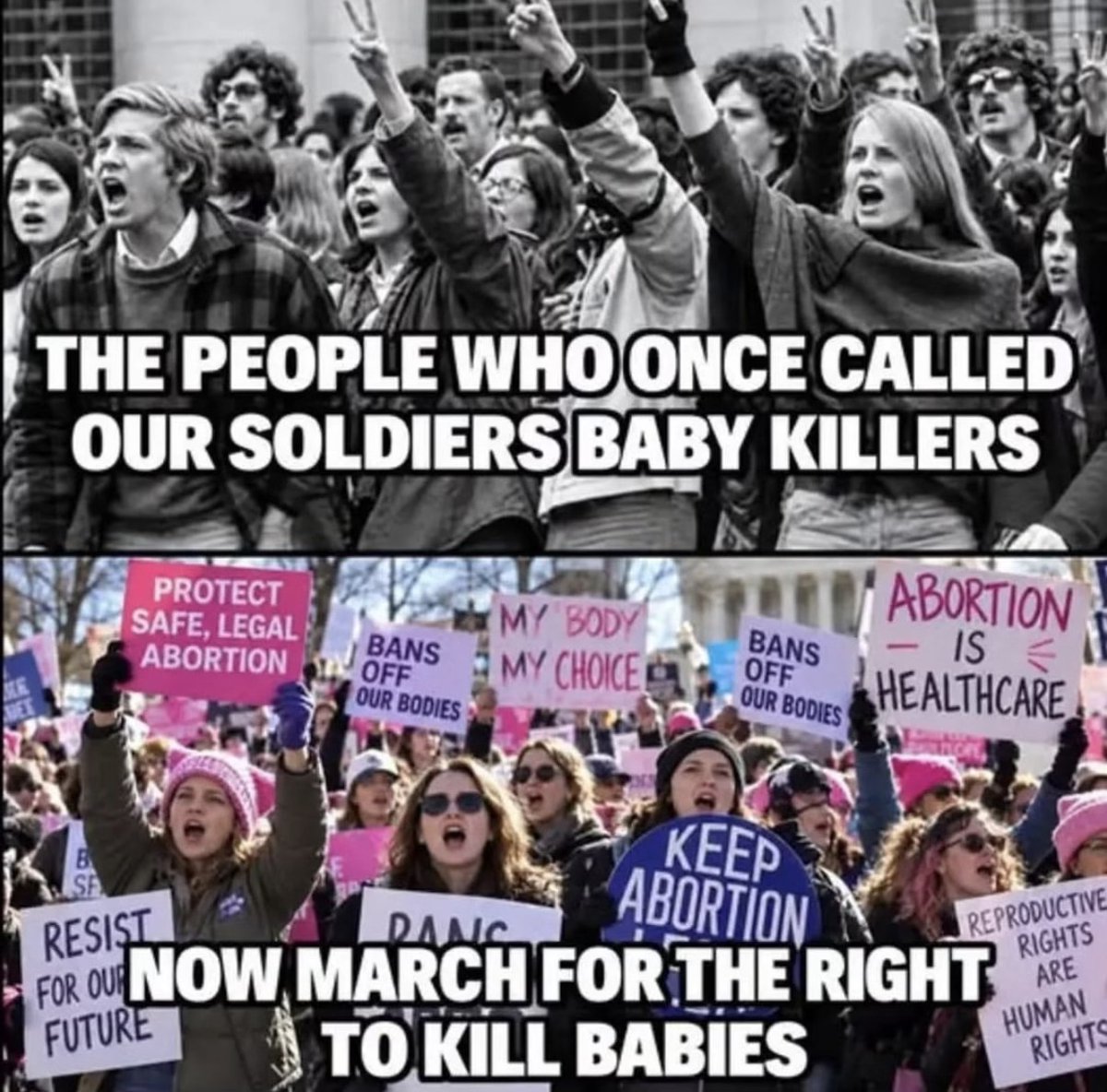 SirFlyzalot's tweet photo. The devolution of the Democrat Party. https://t.co/Vy4NDFPP1Q