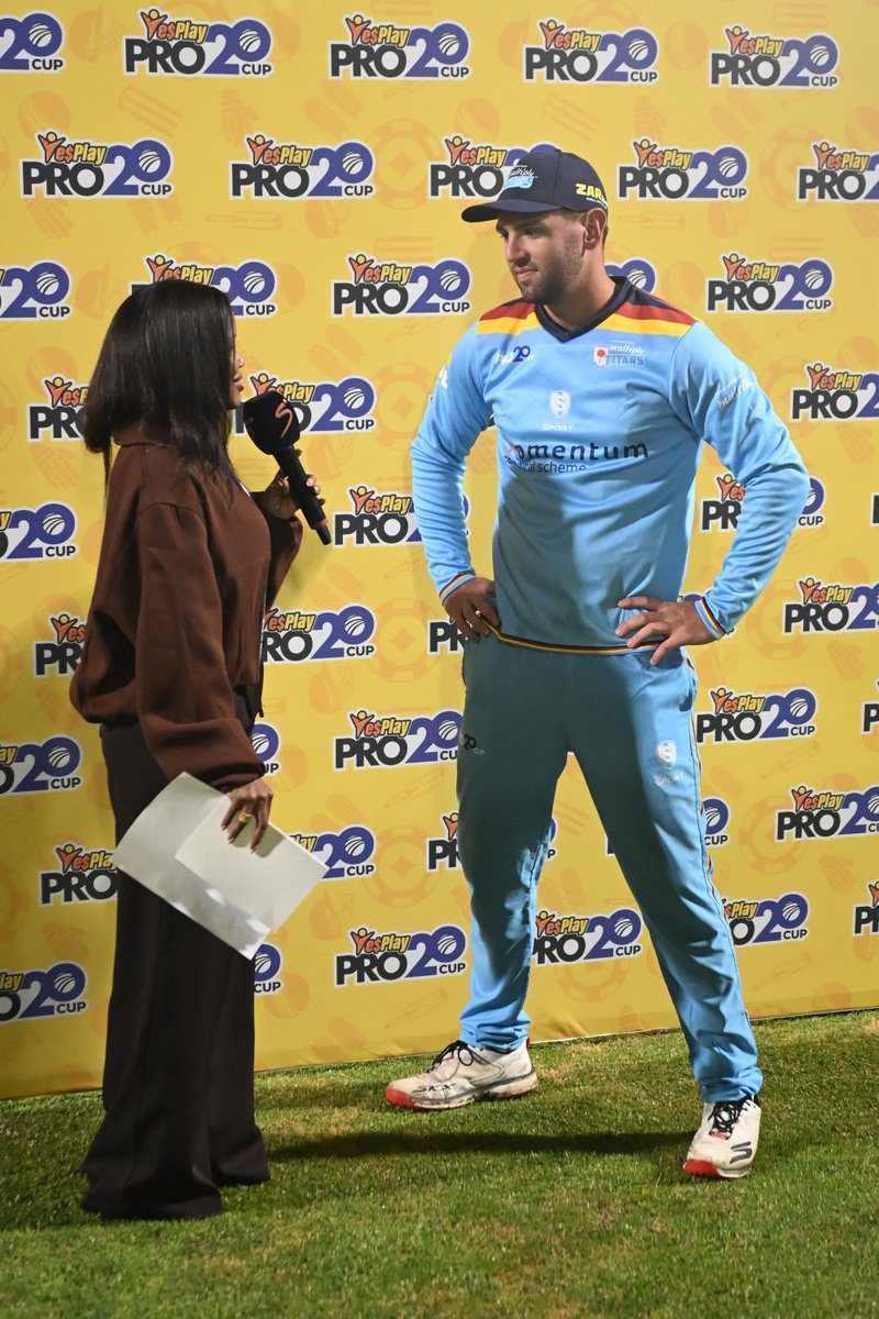 Titans_Cricket's tweet photo. BOWLER OF THE MATCH.π₯
Congratulations to skipper Donovan Ferreira on a superb all-round performance. Three wickets with the ball and an unbeaten 29* with the bat. π
Leading from the front, skipper! π«‘
#WhereLegendsRise #YesPlayPro20 https://t.co/Q4kB79Rwg0