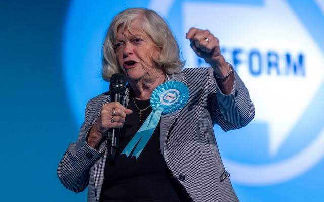 visegrad24's tweet photo. BREAKING:

The man suspected of murdering Reform UK’s Spokesperson for Immigration and Justice Ann Widdecombe was charged today with preparing a terror attack against Nigel Farage.

It’s now obvious that Ann’s murder was also a case of terrorism. Where’s the media? https://t.co/z9LlIav9Pt