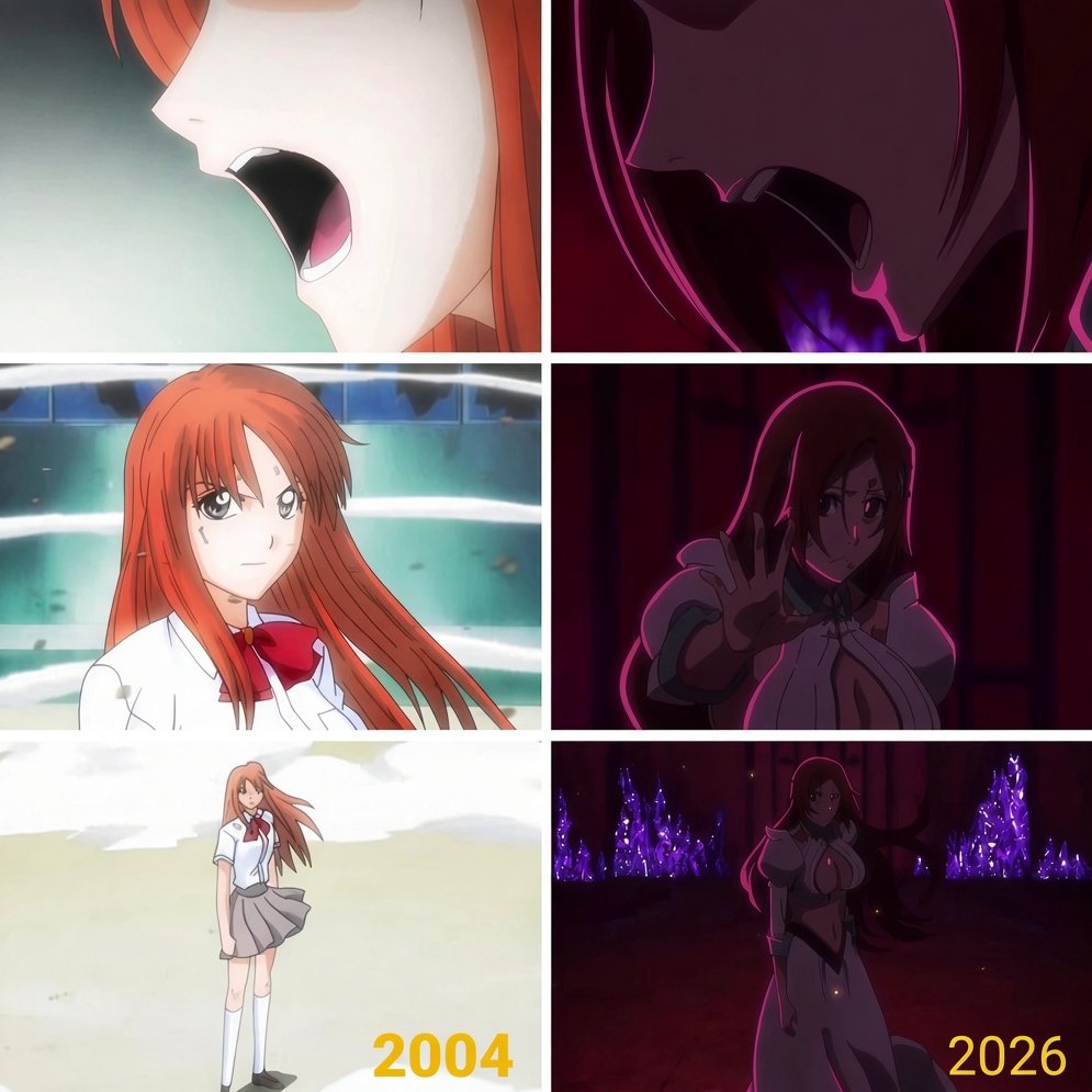 Retro_Bleach1's tweet photo. She went from."Ichigo help me!" To "I WILL help Ichigo." ☺️ https://t.co/C13ihReXpE