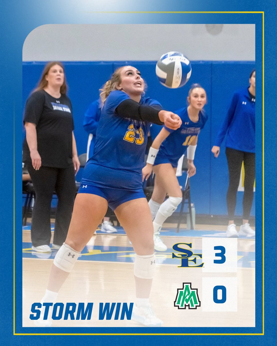 SavageStormVB's tweet photo. Make that 2️⃣ sweeps in two days

#GoSoutheastern l #TakeCover https://t.co/vBl513hjlP