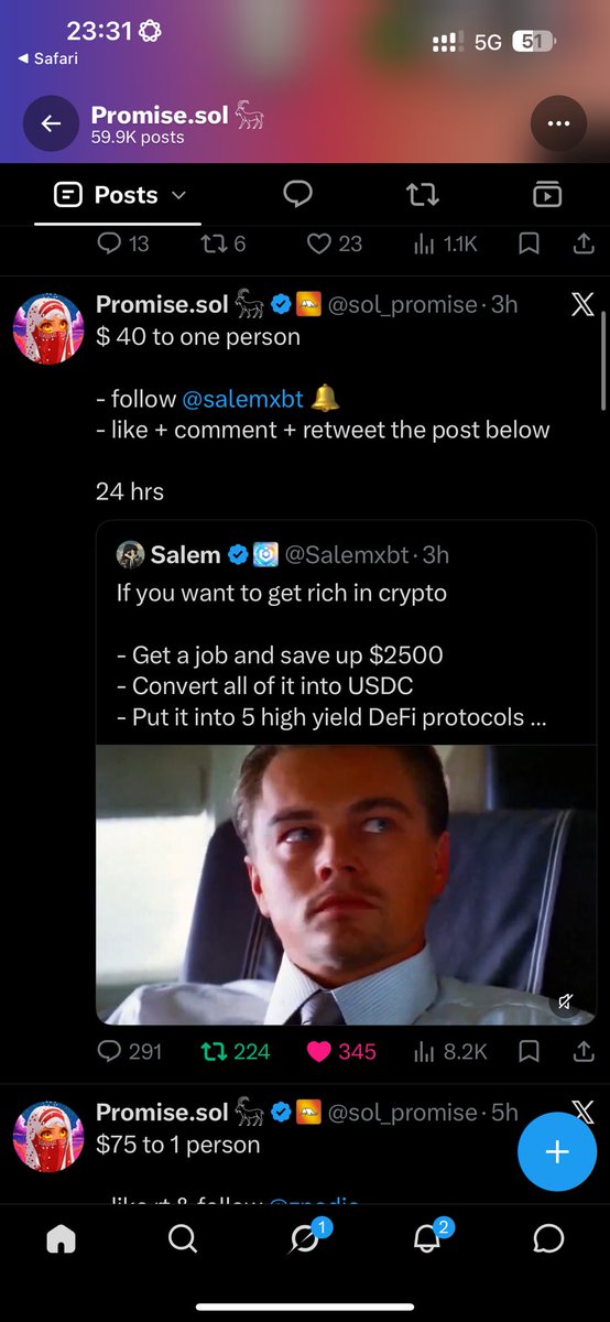 Zukixyz's tweet photo. @sol_promise Done I did everything 
Liked, reposted and also followed him 

Here are the proves, 
Save me SuperDad https://t.co/CnCxUQ7Hym