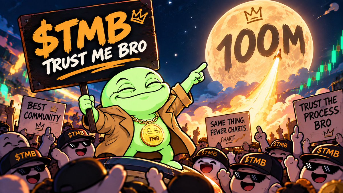 tmbmeme's tweet photo. @cryptoterry We could give you a 37-tweet thesis explaining why $TMB.
But that would defeat the entire point.
Trust me bro. 🤝
$TMB → 100M https://t.co/59Fs3Gq3u5