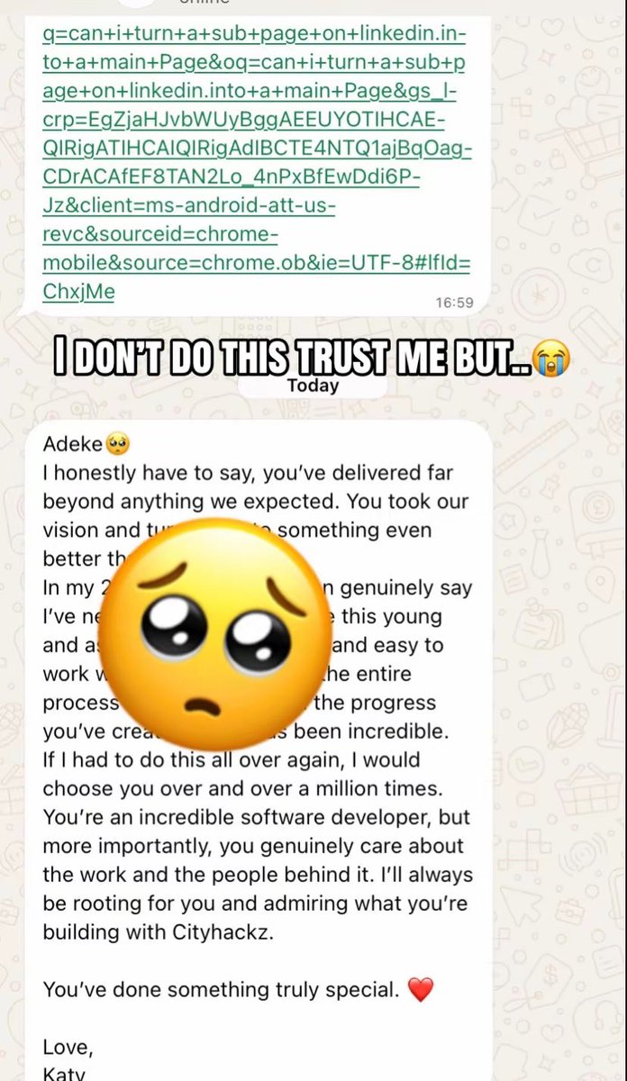 realadeke's tweet photo. I’ve made this introduction a couple of times, but I think it’s worth doing again because I never really know who’s new here or what opportunities, ideas, and connections might come from simply knowing what I do.

Hi, I’m Adeke.

Beyond scaling startups like @cityhackz and taking our work in tech toward national prominence, I’m a software engineer, founder, and builder passionate about using technology to solve real-world problems.
I’ve spent the last few years building software, systems, and businesses across commerce, agriculture, AI, and digital infrastructure. But beyond the products I build, I’m deeply interested in people, initiatives, and ideas that create impact helping people grow, turning ambitious ideas into scalable solutions, and contributing to things that can genuinely move communities and industries forward.

I believe engineering is more than writing code. It’s about understanding problems, building systems that work, and creating opportunities for people to do more.
Currently open to roles, collaborations, and opportunities where I can bring my experience, grow with the team, and contribute meaningfully to the growth of the organization while continuing to build my own startup venture.

If you’re building something meaningful or think there’s a place where I can contribute, let’s talk.

https://t.co/bqA4FN0beU