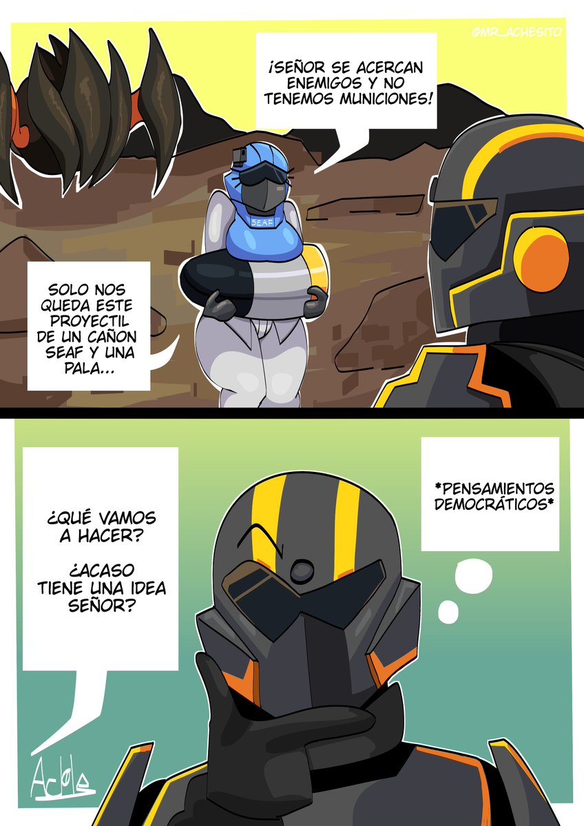 Master_Ache's tweet photo. Pensar es ganar

#sketch #comic #helldivers2 https://t.co/Nwe5H7HoPJ