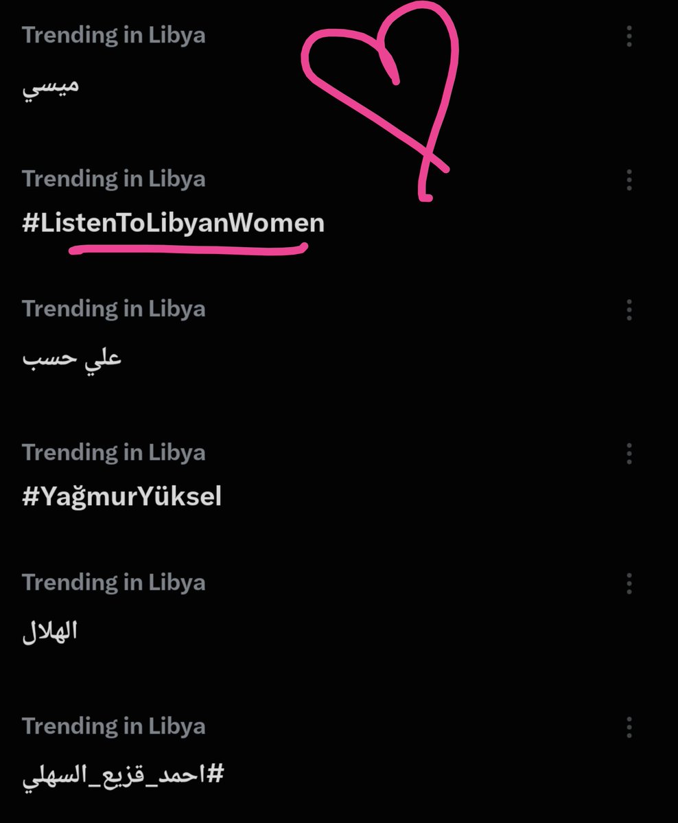sirzxt's tweet photo. We're back 🩷🇱🇾
#ListenToLibyanWomen 
#صوت_المرأة_الليبية
#No_To_Libyas_Law_Requiring_Women_To_Travel_With_A_Male_Guardian
#No_To_Child_Marriage
#ListenToLibyanWomen 
#٢٠٣٠_بلا_نقاب2 https://t.co/viK6syTAYP